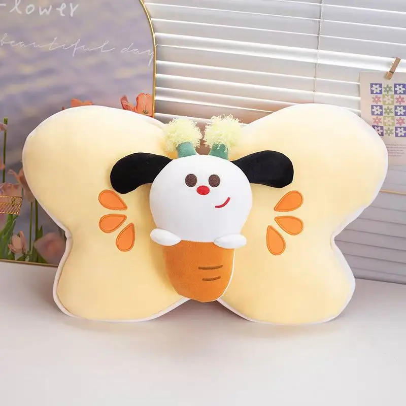 Película Anime que rodea la felpa 50cm fruta dulce mariposa almohada juguete súper suave lindo regalo perfecto para niños