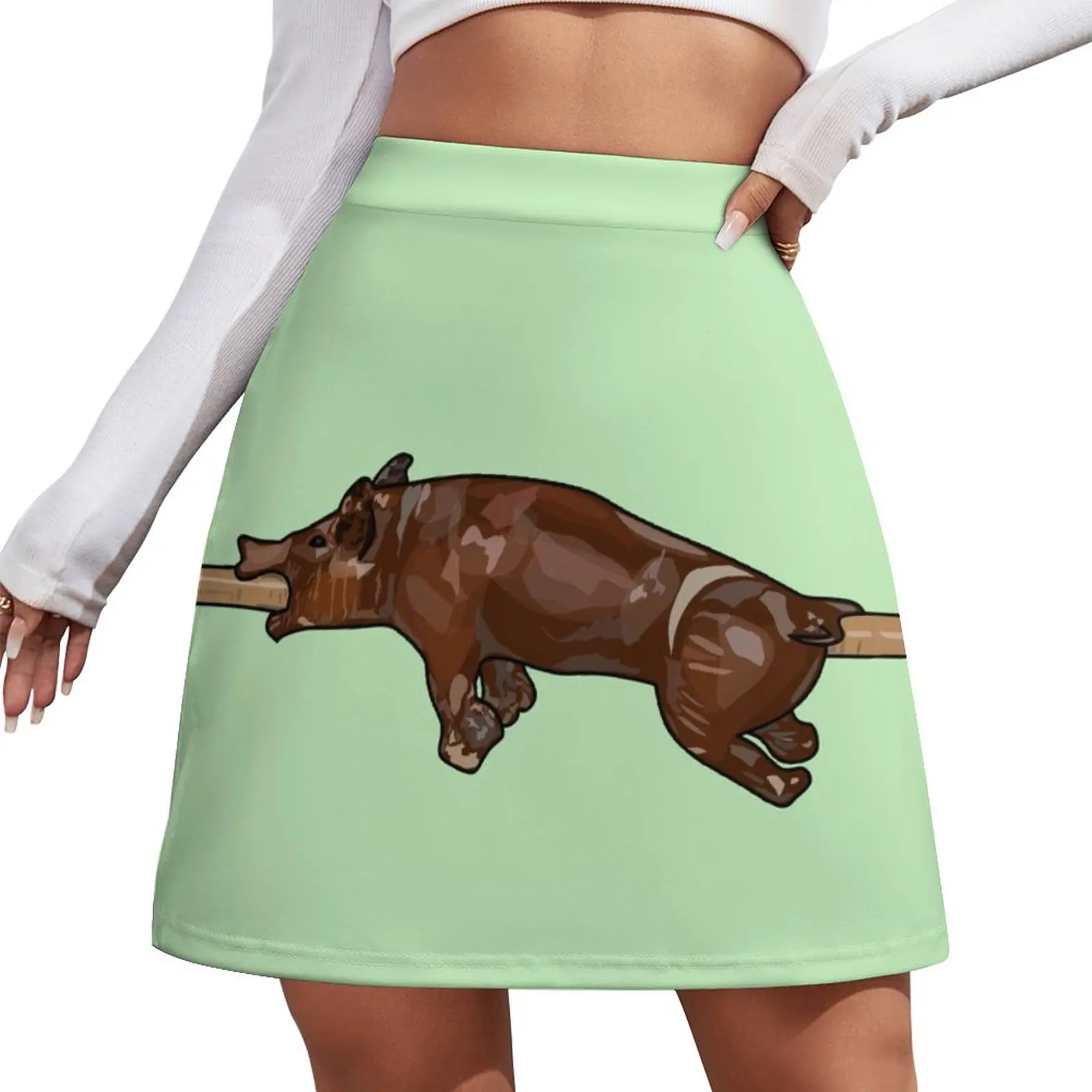 

Pig roast / hog roast cartoon illustration Mini Skirt fairy core Clothing korean fashion cosplay