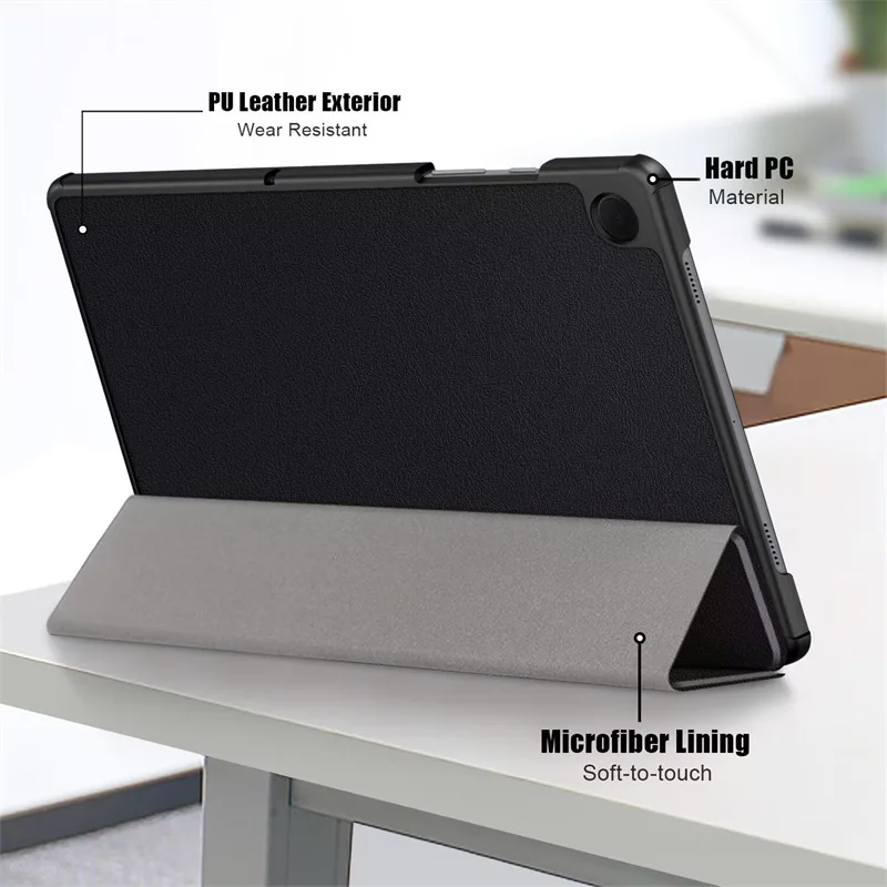 Dreifach Faltbare Hülle für Samsung Tab A11 Plus 11 Zoll mit Auto-Wach-Schlaf-Funktion Stoßfeste Abdeckung – Detail 5