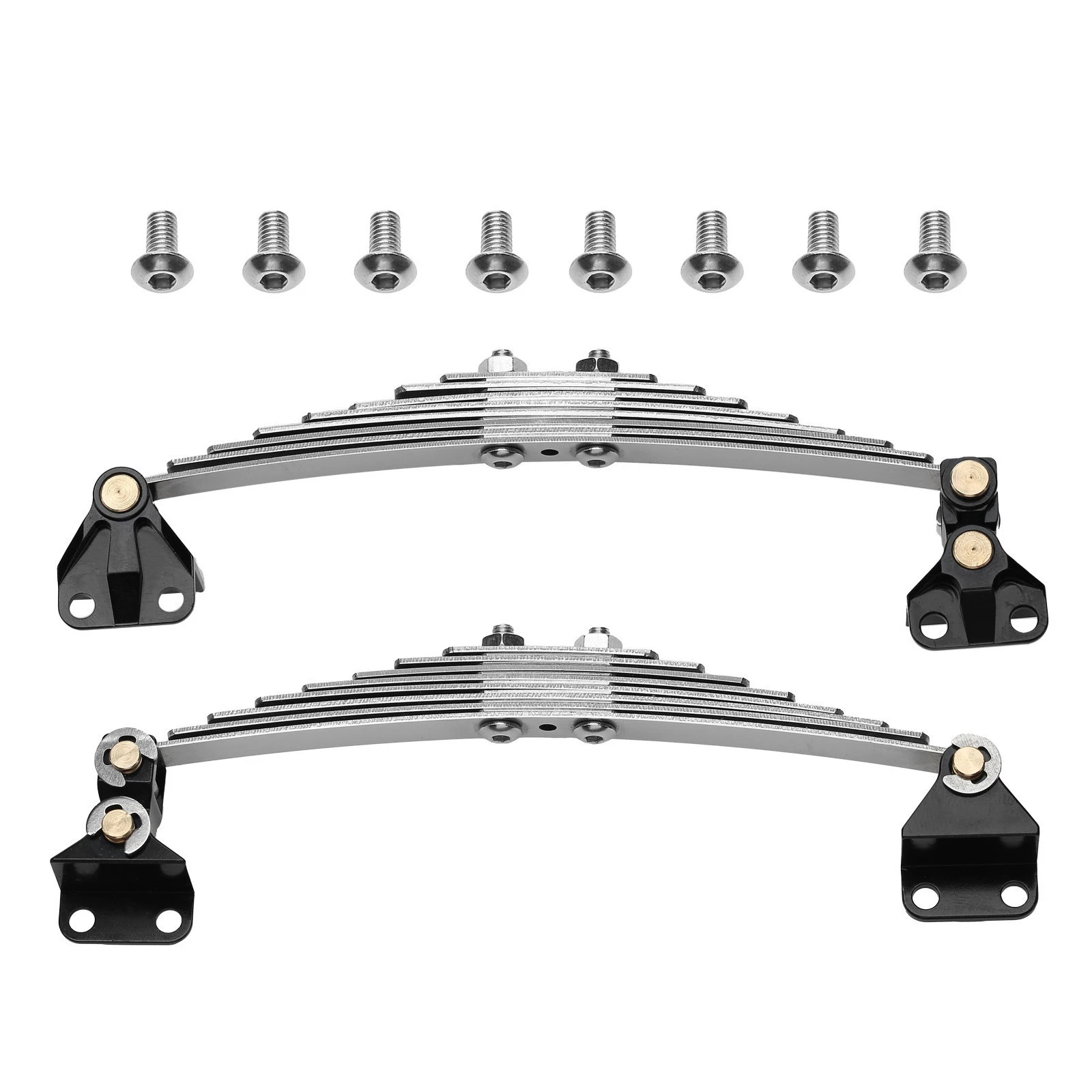 

Комплект металлической стальной подвески без привода, пружинная пластина, передняя листовая пружинная вешалка для Tamiya 1/14, детали радиоуправляемого тягача с прицепом