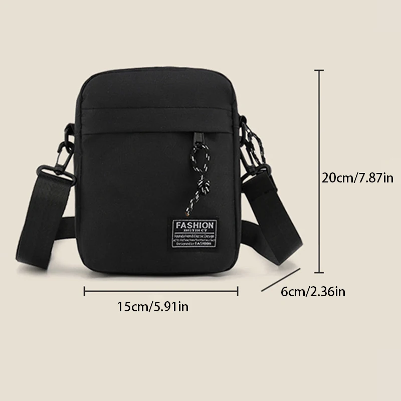 Men\'s Small Bag Shoulder Bag Trendy Diagonal Backpack Chest Bag Lightweight Boy Mini Casual Bag Mobile Phone Waist Pack