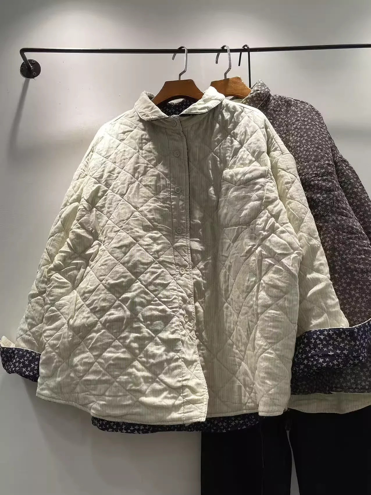 

Утепленные рубашки больших размеров с хлопковой подкладкой, женские зимние теплые двусторонние блузки и топы, женская одежда в японском стиле, пальто