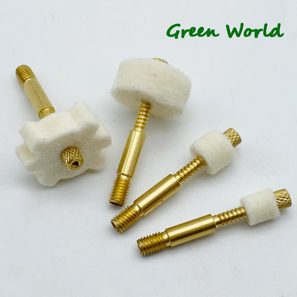 Green World Wool Star Chamber Cleaning Pads with Rod Fitting Adapter