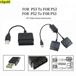 cltgxdd 1piece USB adapter FOR PS2 to PS3/PS3 to PS2 game controller PC video converter high-quality computer cable accessories