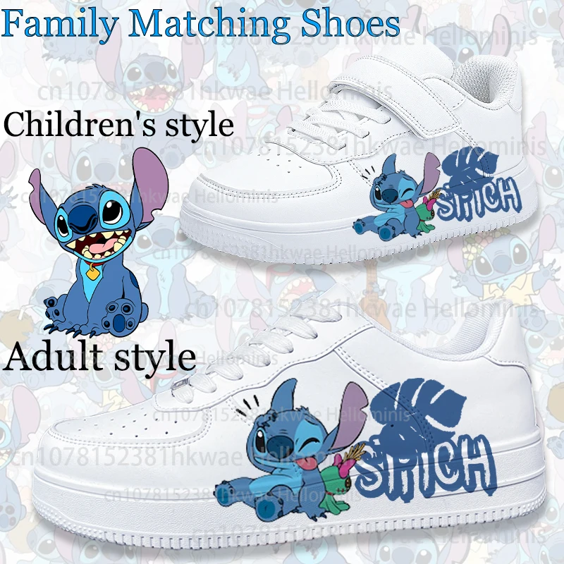 Stitch Family Matching Shoes Children\'s Shoes Mother and Kids girls boys sneakers for children Student men women Casual shoe