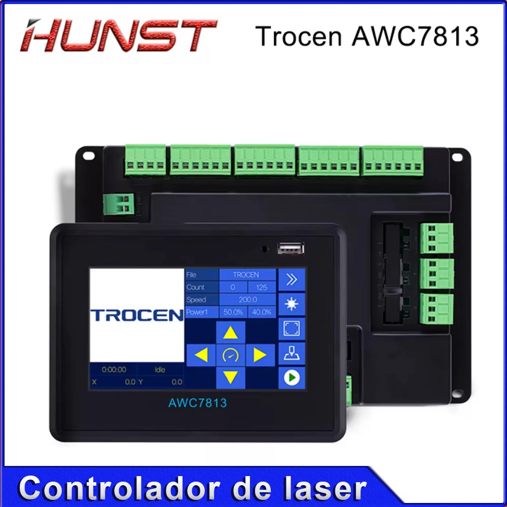 HUNST Trocen AWC7813 Co2 Laser Controller DSP Control System DIY Laser Control Replace AWC608 AWC708 6442G 6445G