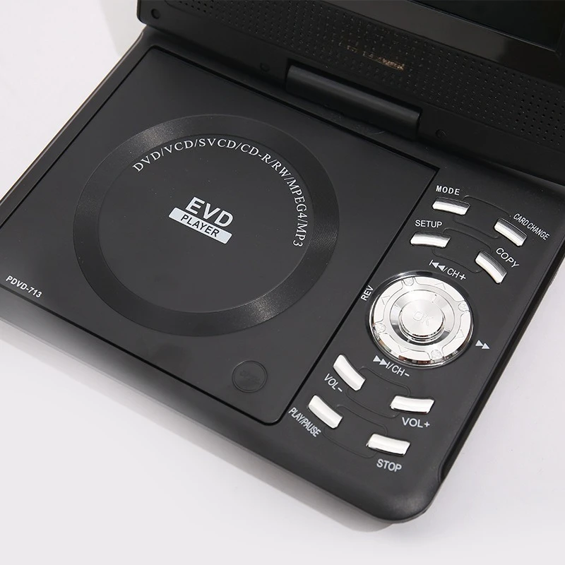 Africa Explosion TV móvil con DVD de 7,8 pulgadas, reproductor portátil de CD con función de juego, máquina todo en uno, DV de alta definición