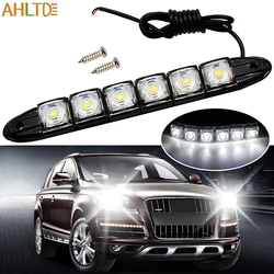 1pcs Car DRL Daytime Running Lights Flexible 6LED Waterproof Colorful headlight Driving Fog Bulb Turn Signal Lamp Auto Styling