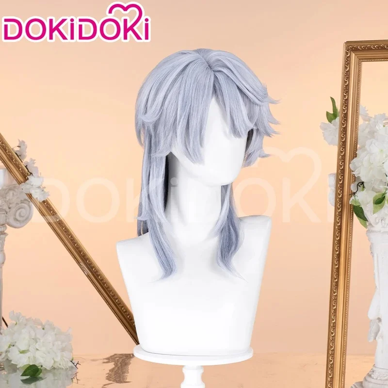 3,v;5'h\8/IN STOCK Cosplay Game Honkai:Star Rail DokiDoki Men 48cm Grey Layered Gradient Wig Sunday Wings E7;j'9.g\2/ view 3