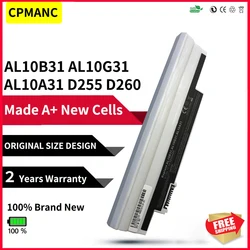 CPMANC Battery For Acer Aspire One 522 722 AO522 AOD255 AOD257 AOD260 D255 D257 D260 D270 Happy, for Chrome AC700 AL10B31 White