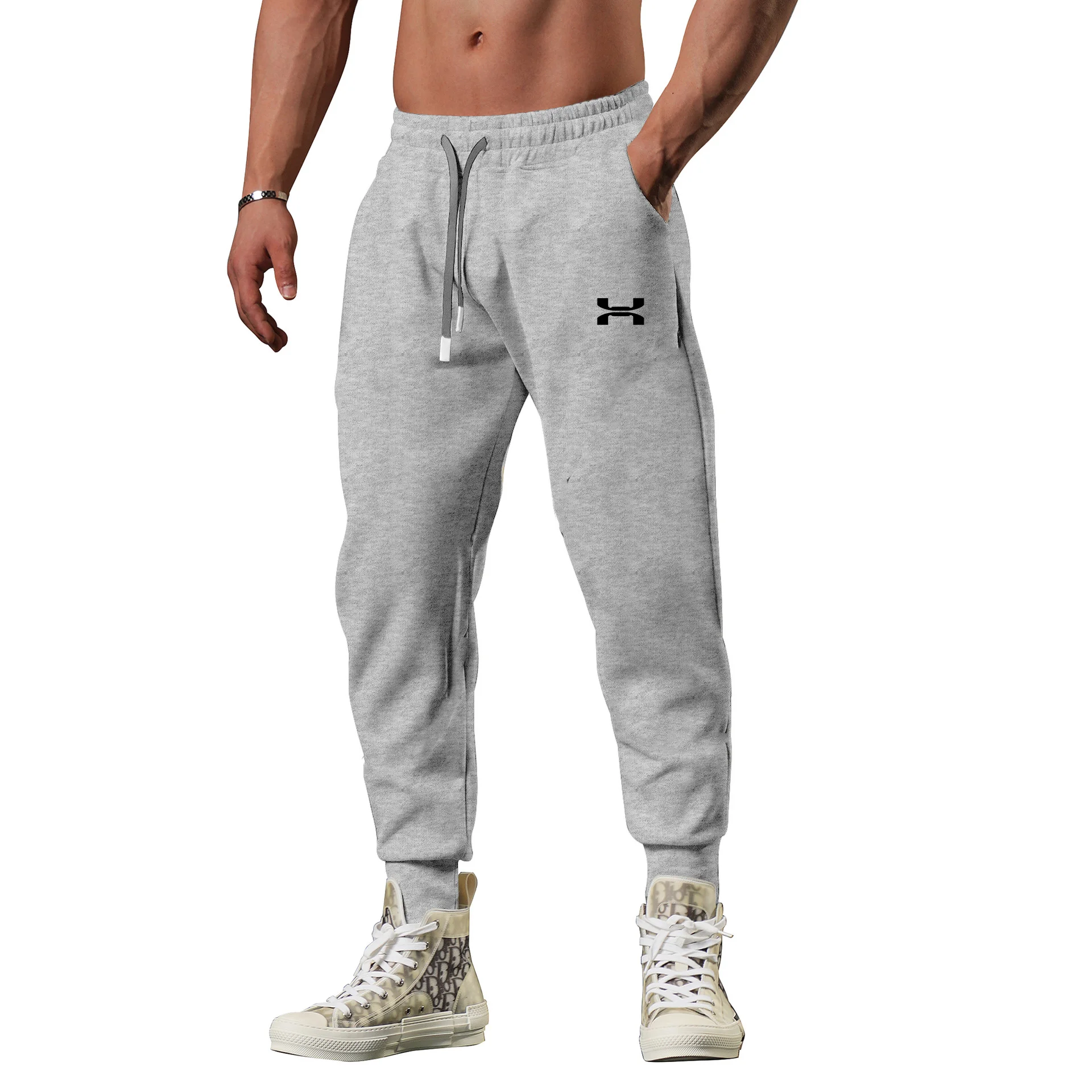 Pantalones deportivos informales para hombre, pantalón de chándal para gimnasio, correr, entrenamiento, trotar, montañismo, gran