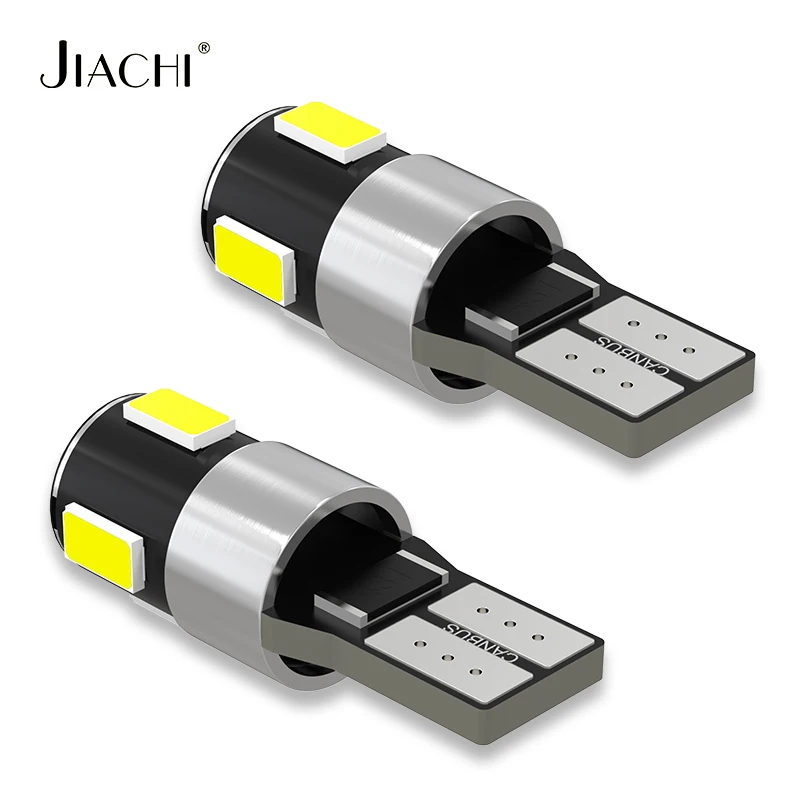 

jiachi 10 шт. T10 LED W5W 194 168 светодиодные боковые внутренние фонари автомобиля 12 В супер яркая лампа авто белый 6000 К стояночные габаритные купольные лампы
