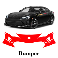 Car Precut Paint Protection Film Front Bumper Anti-scratch Exterior TPU PPF For Toyota 86 TRD Special Edition 2019