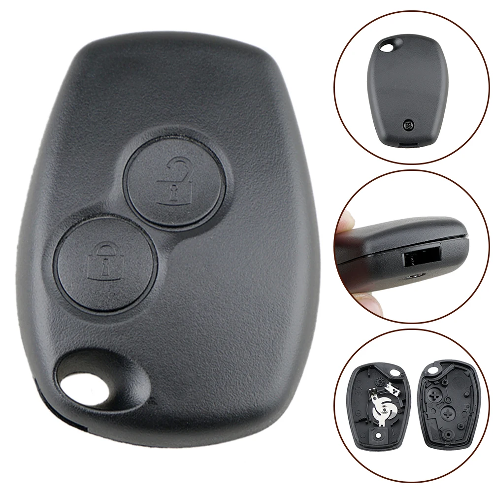 Black Auto Replacement 2 Buttons Car Remote Locking Key Fob Shell Case Cover For Renault Clio 3 2006-2010 Twingo Kangoo 2 Modus