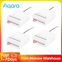 Original Aqara Relay two-way Control Module Zigbee Wireless Relay Switch Controller 2 Channels Work With Xiaomi Home Homek APP