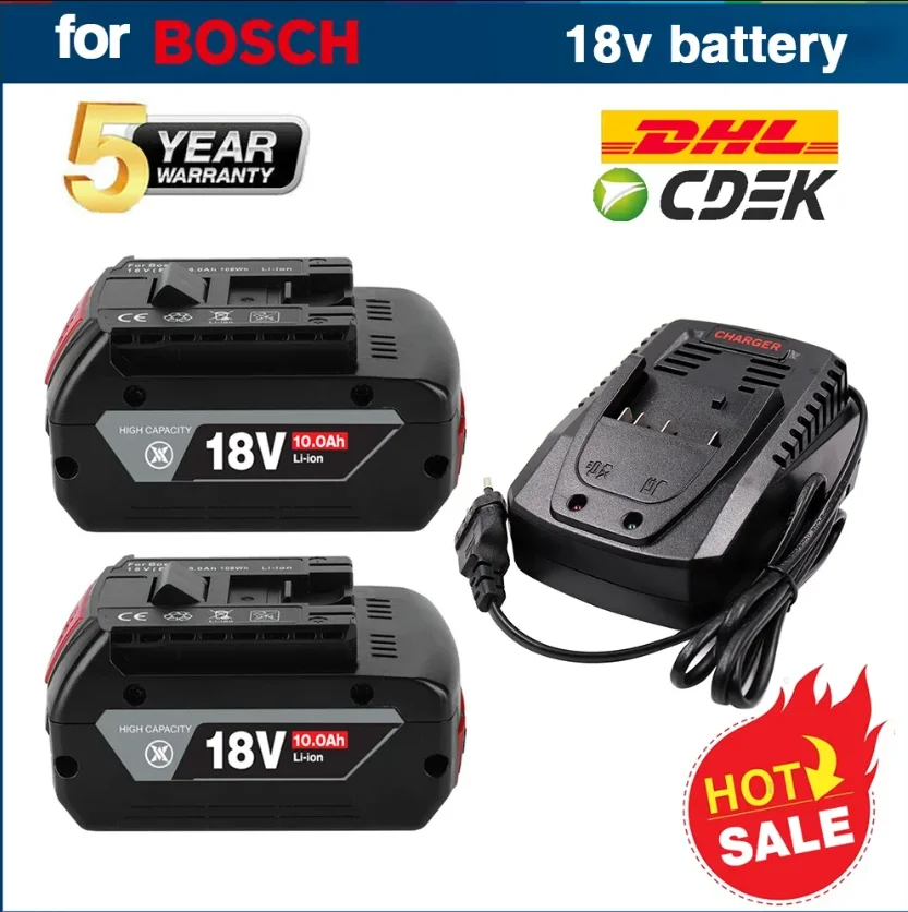 

NEW 18V 10000mAh Ersatz Batterie für Bosch 18V Professionelle System Cordless Werkzeuge BAT609 BAT618 GBA18V80 21700 Zelle