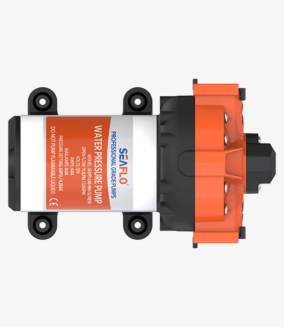 SEA FLO 12V Variable Speed Smart Pump 3.5 GPM Demand Marine RV 5-Chamber Intelligence Diaphragm Pump High Pressure 70PSI 3/4