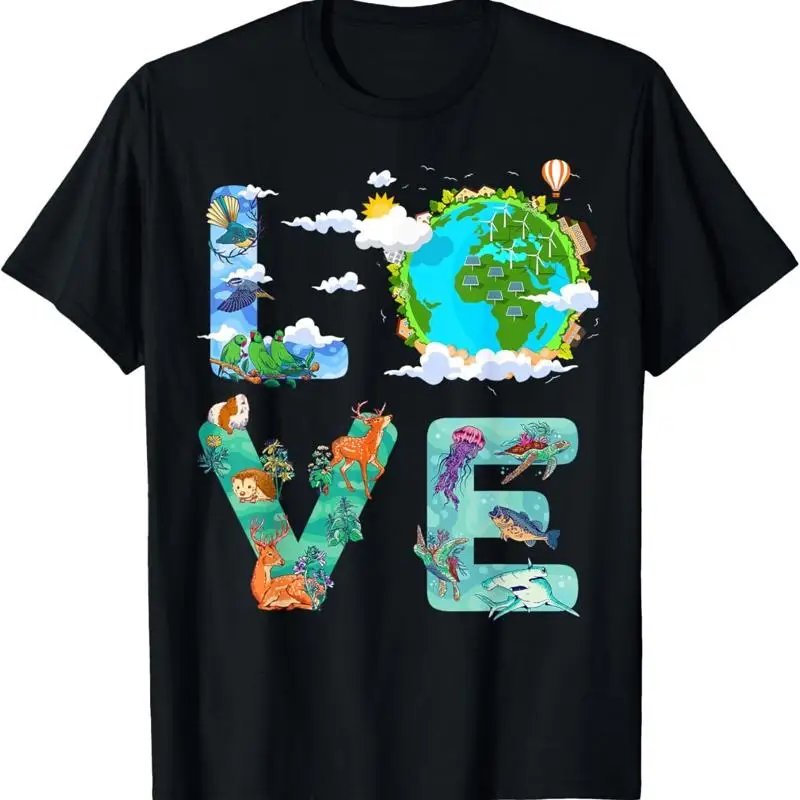 Camiseta Ambiental del Día Mundial de la Tierra del Amor, abril de 22