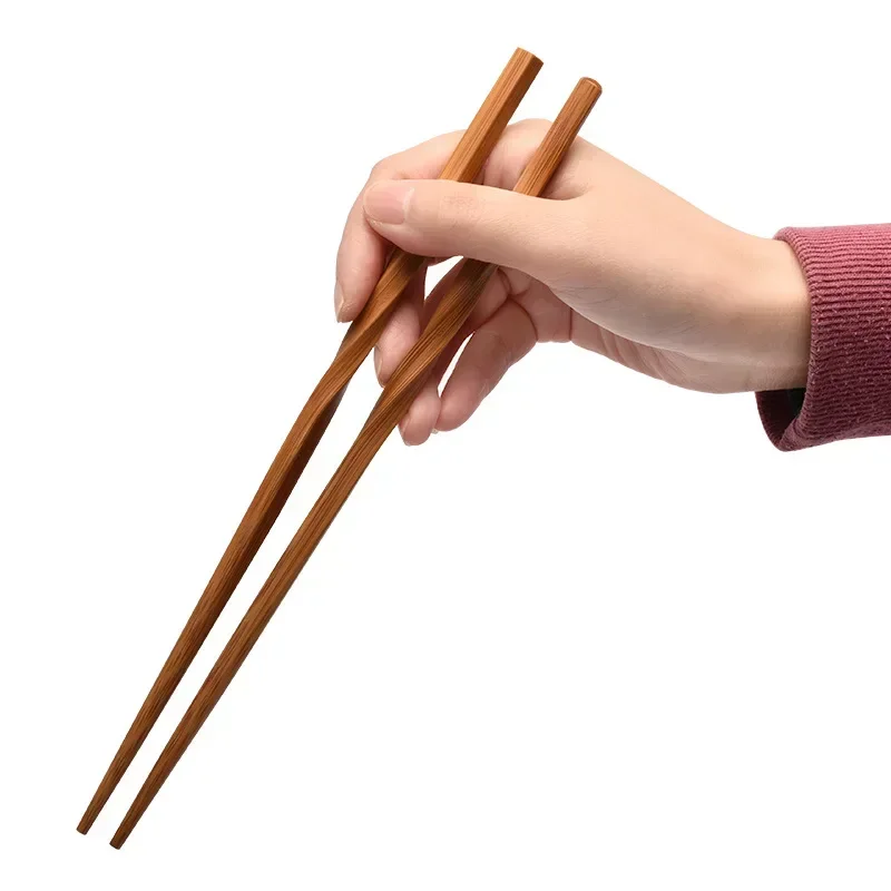 

Wooden Chopsticks Japanese Pointed Chopsticks Noodles Sticks Portable Dinner Tableware Non Slip Log Food Sticks For Home Kitchen