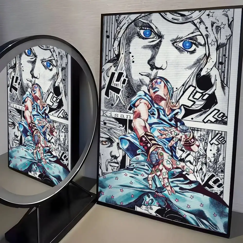 Anime JoJos Bizarre Adventure Retro-Poster, Kunst auf HD-Leinwand, hochwertiges ästhetisches Druckpapier, Wandkunst für Wohnzimmer, Heimdekoration – Detail 20