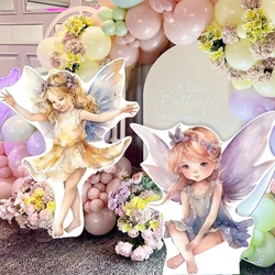 18/24/36inch Fairy Elves KT Board Cutouts Cardboard Fantasy Princess Theme Photo Props DIY Girls Birthday Baby Shower Party Deco