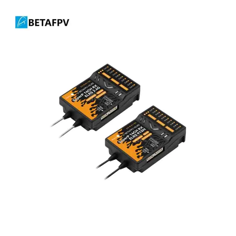 

BETAFPV SuperP 14CH/SuperD ELRS 915M/2.4G Diversity Receiver Compatible with Model Multi rotor Fixed Wing RC Tool