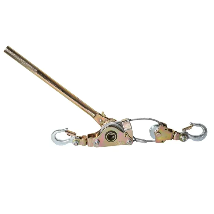Top Quality Shili Tools 2 Ton Japanese Type Hand Ratchet Puller Wire Rope Cable Puller Cable Tightener Pulling Cable 2 Hook