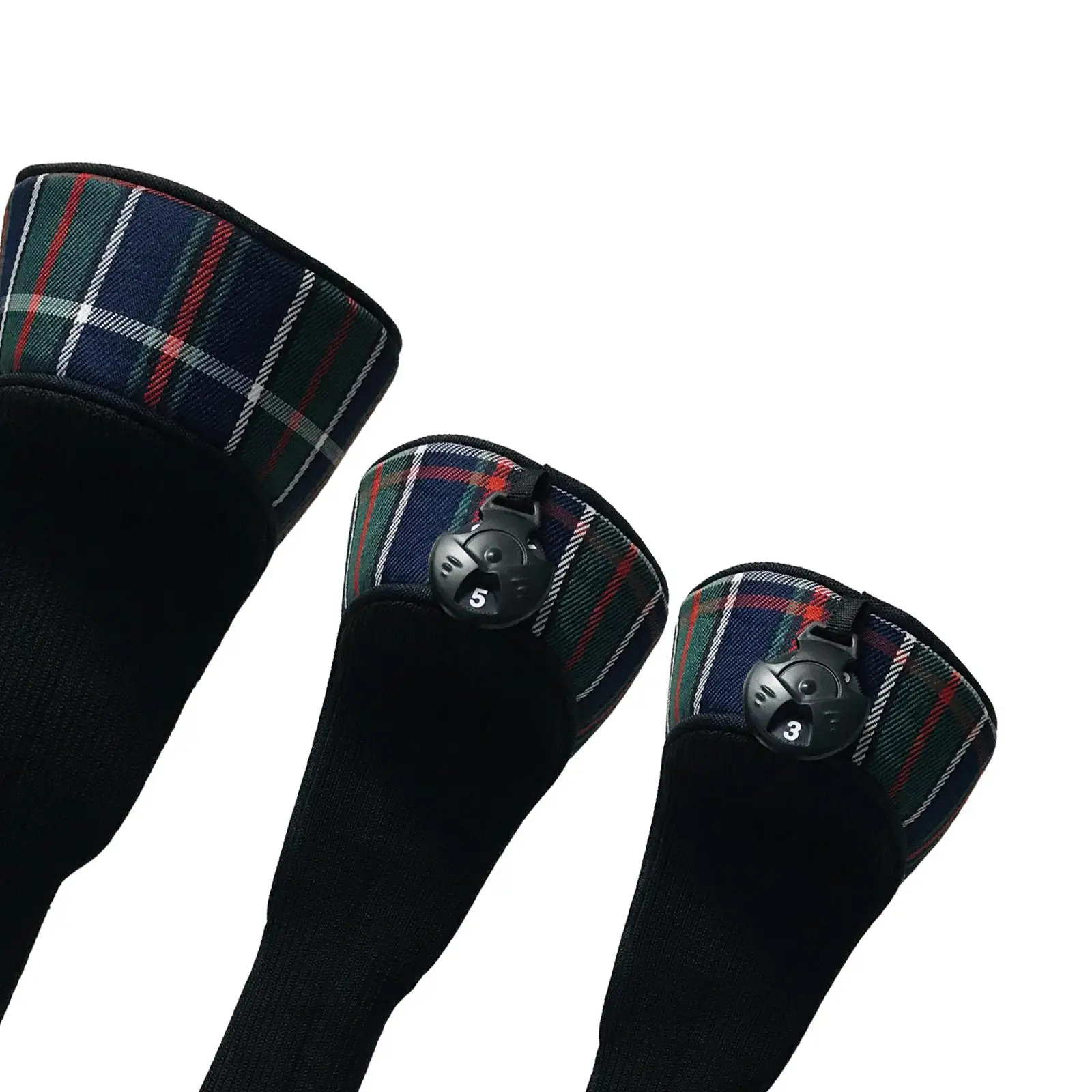 

3PCS Durable Golf Head Cover 460cc Wood Covers Driver Protector Sleeve Accessory