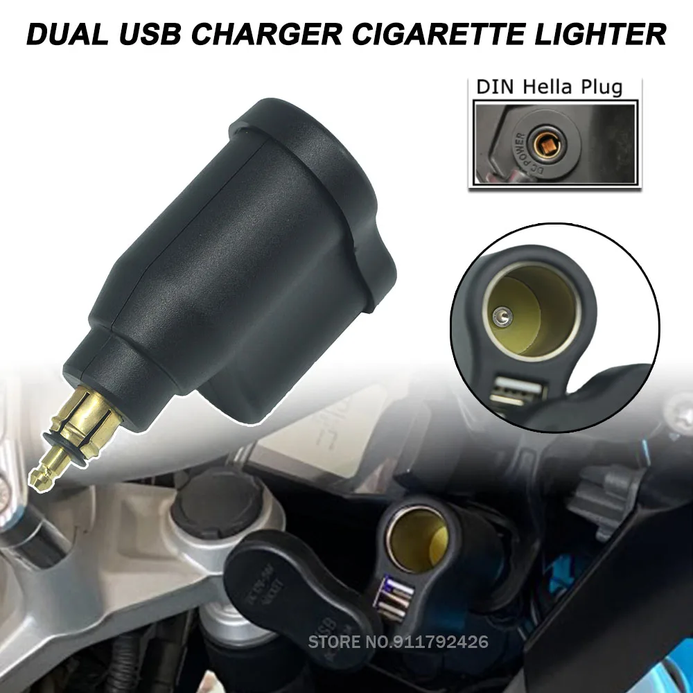 

K1200GT R1150RT Motorcycle Power Adapter Dual USB Charger Cigarette Lighter Waterproof For BMW F900XR R1250GS ADV F850GS R1200RT