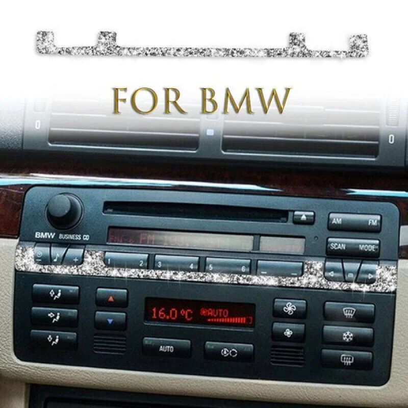 

A+ Diamond Car Interior Center Contol Panel Frame Trim For BMW 3 Series E46 1998-05