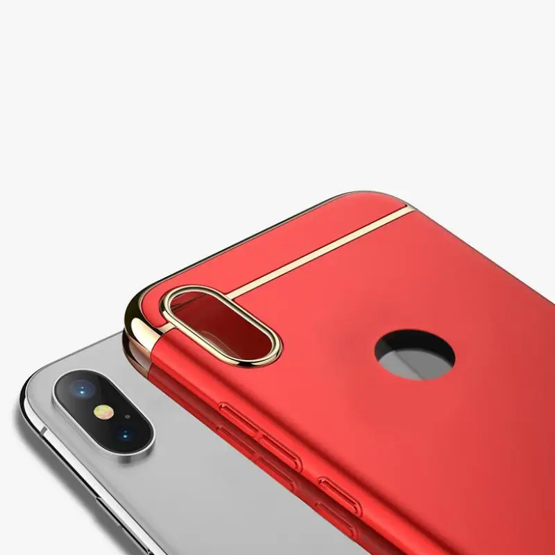 For Xiaomi Mi A2 Phone Case, Luxury 3 In 1 Case Ultra Slim Hard Cover Removable Casing