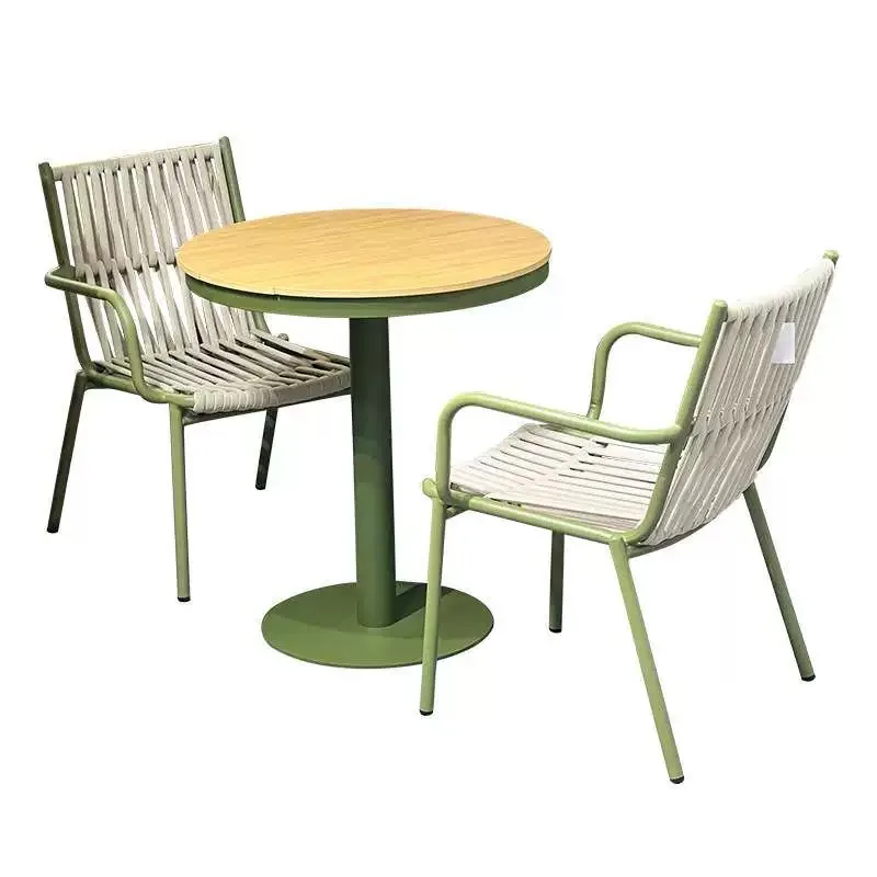 Bed and breakfast garden leisure chair villa courtyard balcony chair, household coffee shop rattan chair outer table chair