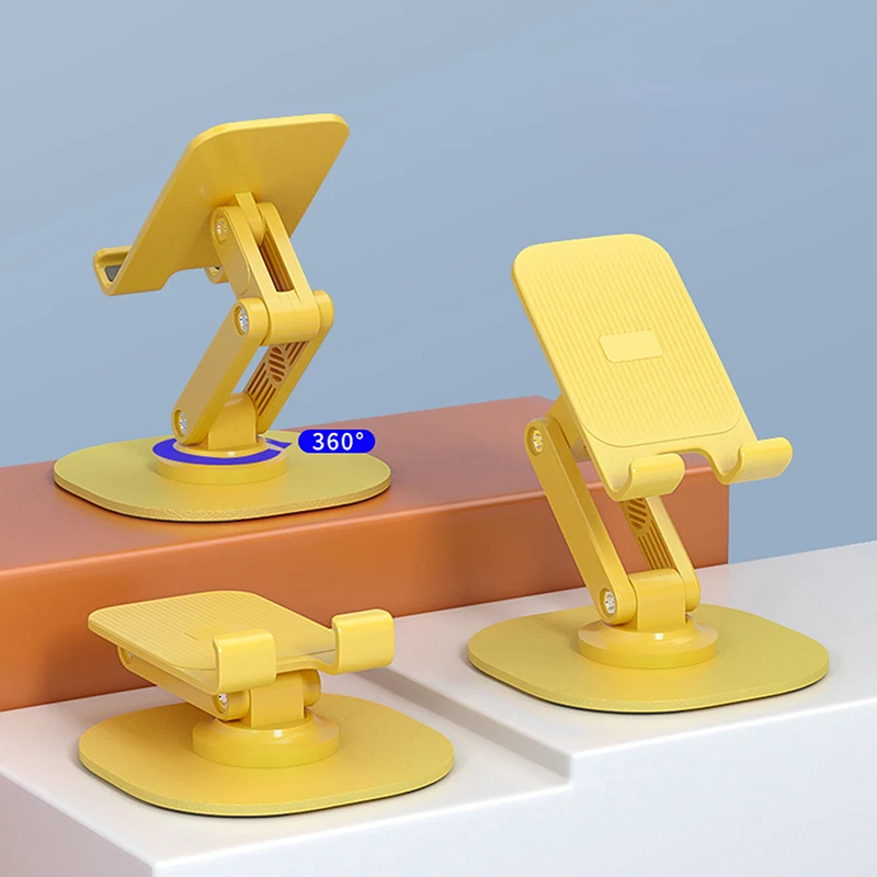 360° Rotating Mobile Phone Holder Foldable Desktop Mobile Phone Support Lazy Tablet Portable Mobile Phone Support Stand