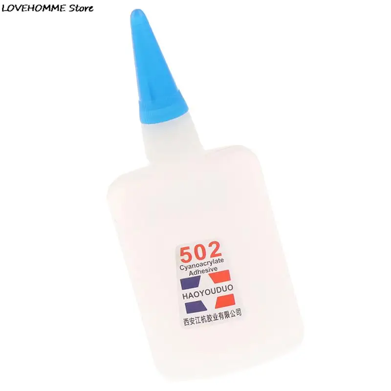 50G Quick-drying Super Glue 502 Instant Strong Adhesive Toy Craft Shoe Paper Wood Plastic Fast Repairing Universal Adhesion Glue