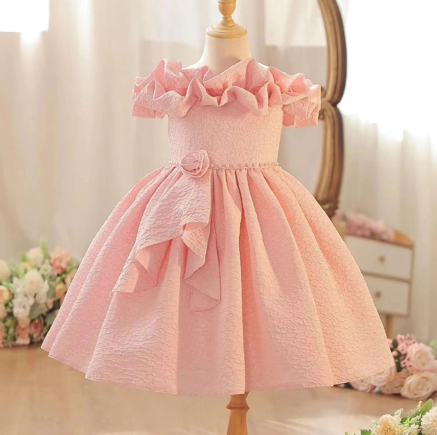 Baby Girl Party Dress Elegant Girls' Princes Dresses Kid Holiday Clothes Performance
