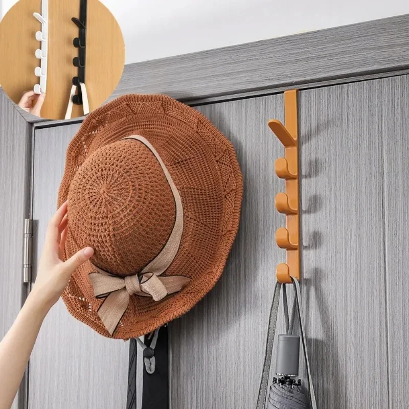 Bedroom Door Hanger Clothes Hanging Rack Over The Door Plastic Home Storage Organization Hooks Purse Holder for Bags - Image 2