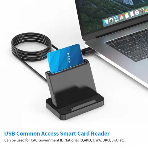 SCR816 USB Smart Card Reader ID IC CAC SIM Card Reader for Windows Max OS Linux Multi Smart Cardreader SD Card Reader