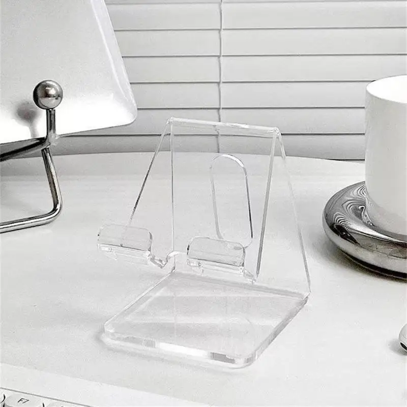 Soporte de acrílico para tableta y PC, accesorio de escritorio para iPad Air 4, 5, Mini, 6, 11, Mi Pad, soporte de cristal para teléfono