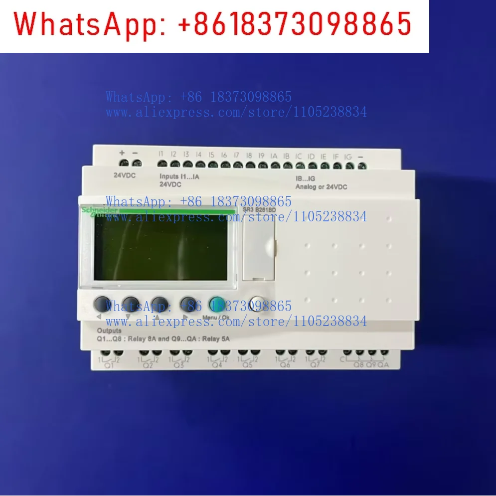 Novo Relé Modular Inteligente Original Zelio Logic Série SR3 SR3B261BD Módulo de Saída de Relé PLC