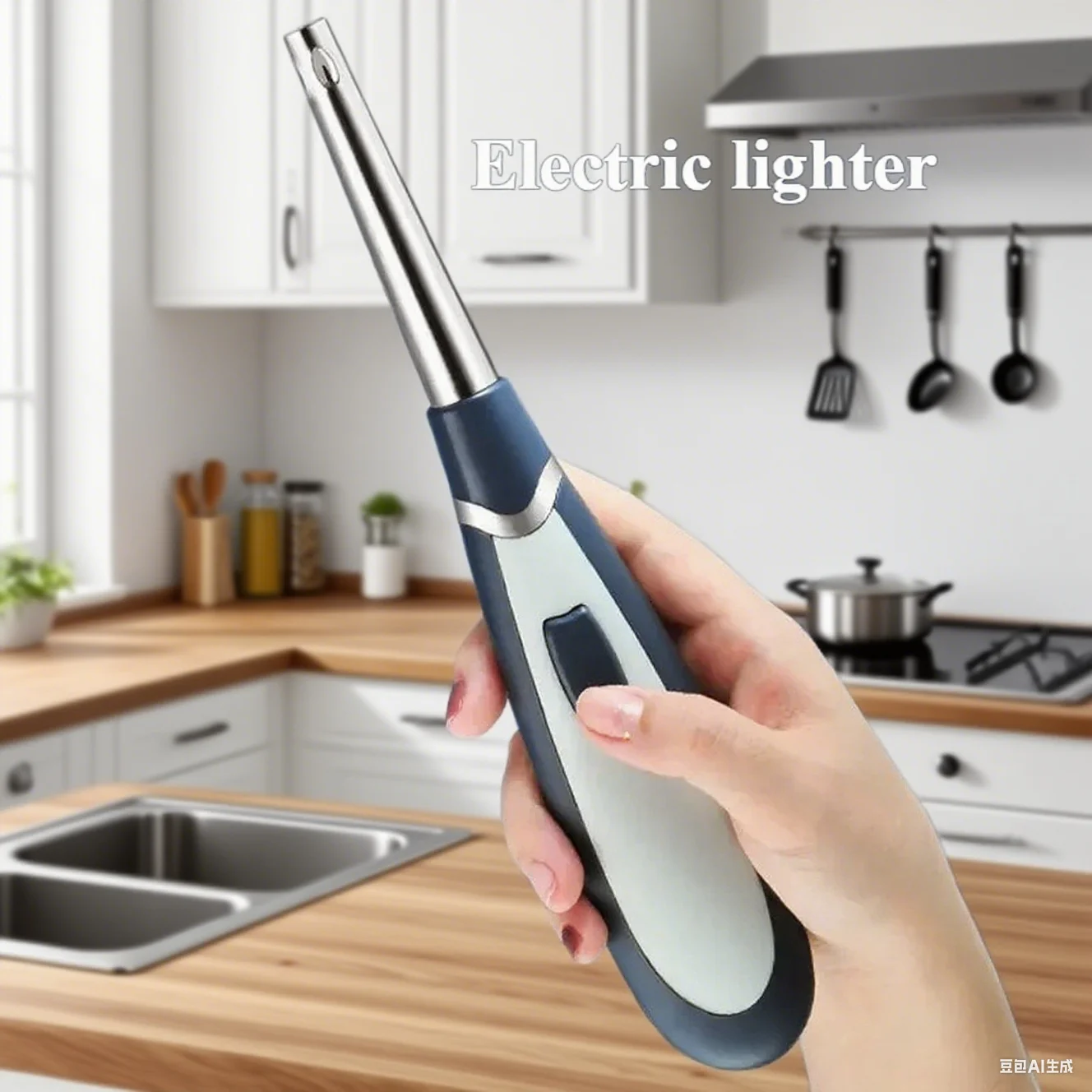 

Windproof Kitchen Battery Flameless Pulse Igniter Natural Gas Stove Ignition Gun Replaceable Battery Electronic Lighter