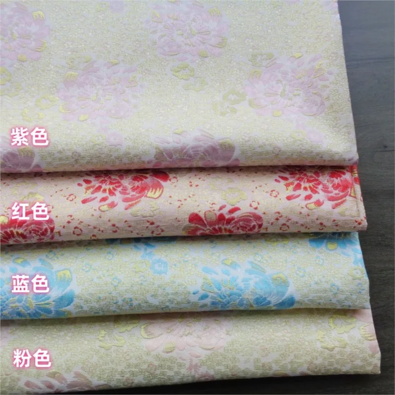 

New Chinese-style brocade imitation human silk waistcoat jacquard fabric yarn-dyed cheongsam women's clothing style