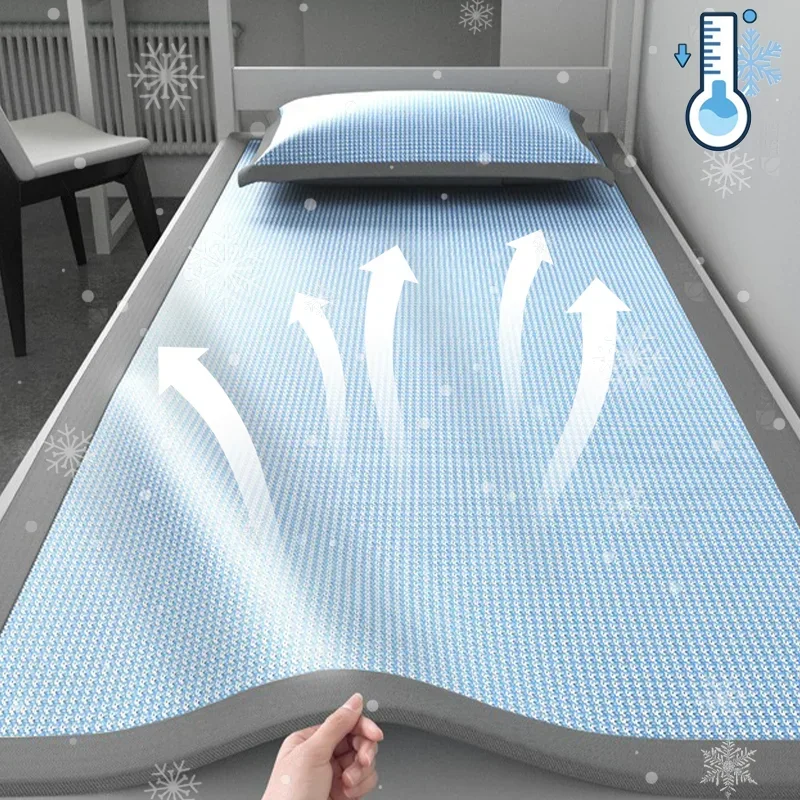 

Детская охлаждающая простыня из ледяного шелка, летний наматрасник, моющееся в машине, дышащее постельное белье для детского сна (без наволочки)