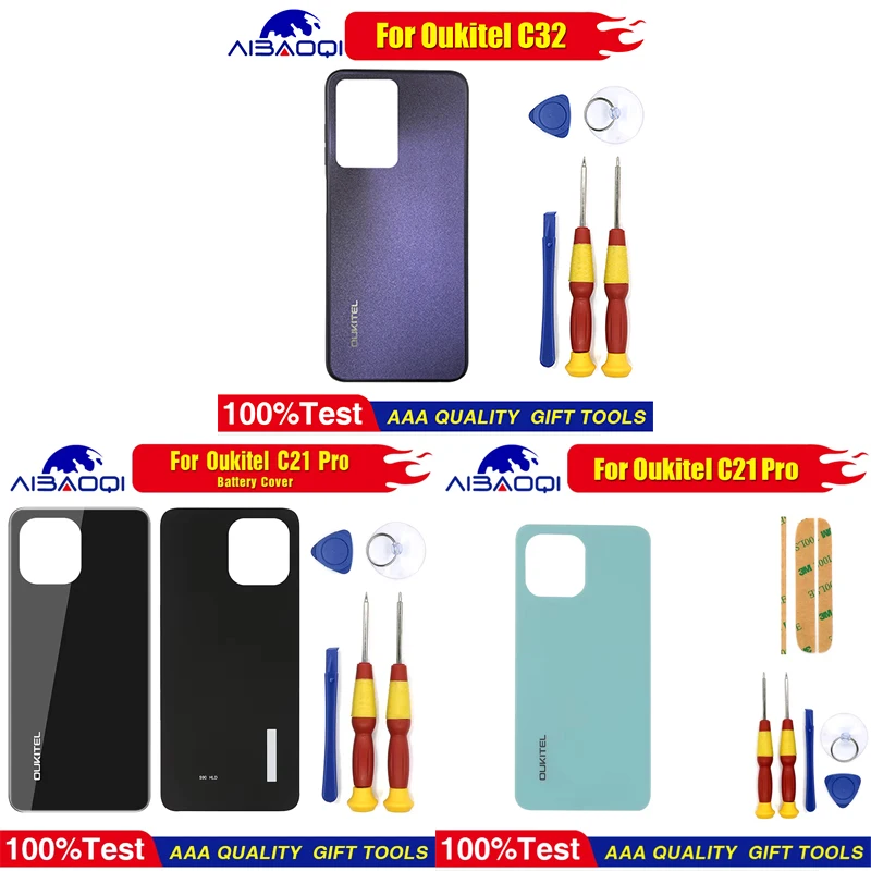Back Cover panel For Oukitel C32 C21 Pro Mobile phone Battery back