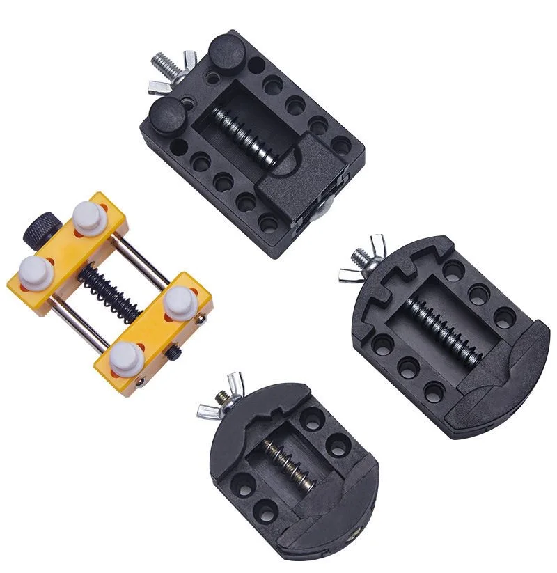 

Plastic Mini vice Watch Repair Stand Fixed Seat Clockmaker's Tool Compact Workbench Clamp for Precision Crafting