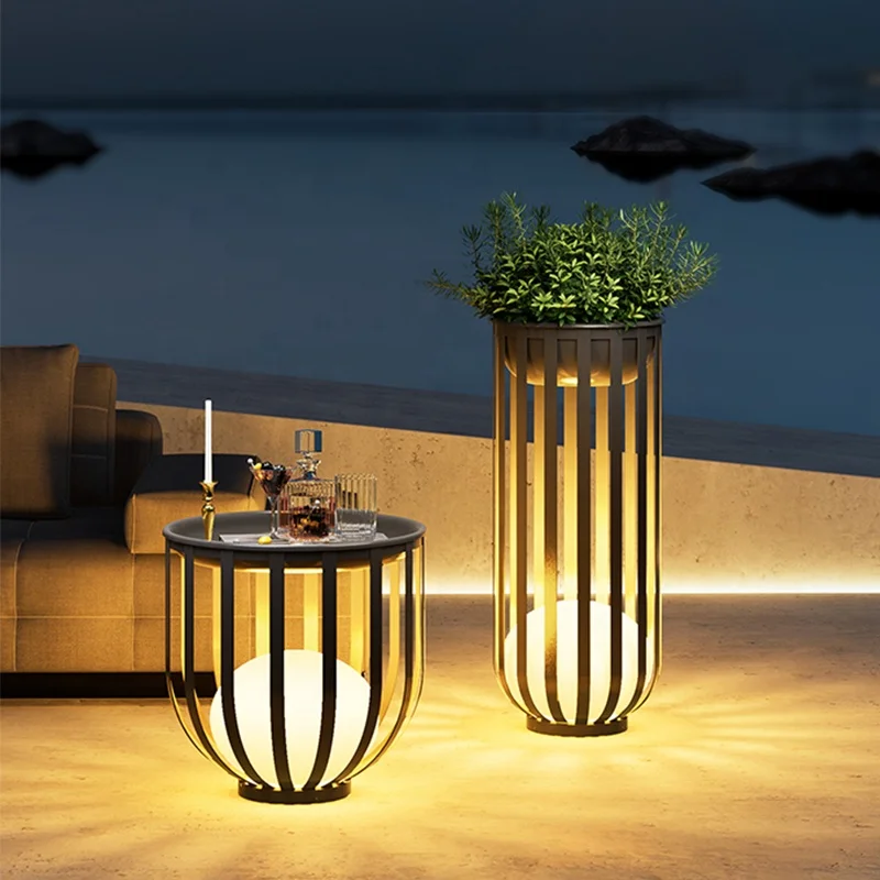 

Energy-Efficient Garden Lights Outdoor Waterproof Led Floor Lamp Standing Outdoor Solar Lawn Garden Flower Frame Lights