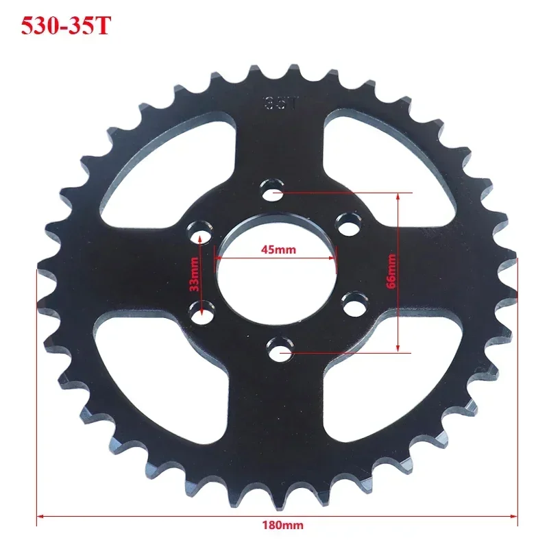 530 35T 35 Tooth 45mm Drive Chain Rear Sprocket Fit for China 4 Wheeler 150CC 200CC 250CC ATV UTV Buggy Quad Dirt Bike Parts