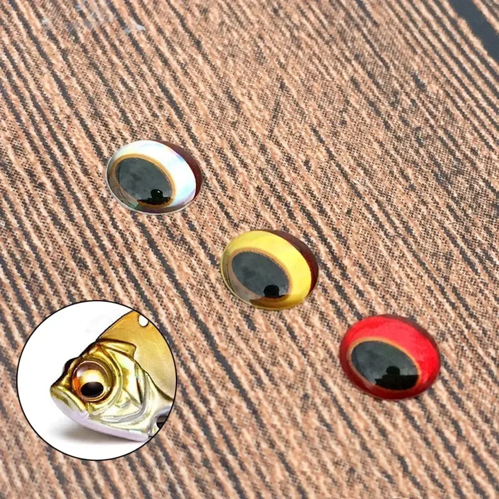 

300pcs Holographic 3D Fishing Lure Eyes 3/4/5/6/7/8/9mm Artificial Lures Simulation Eyeball DIY For Fly Fishing parts Baits Eyes