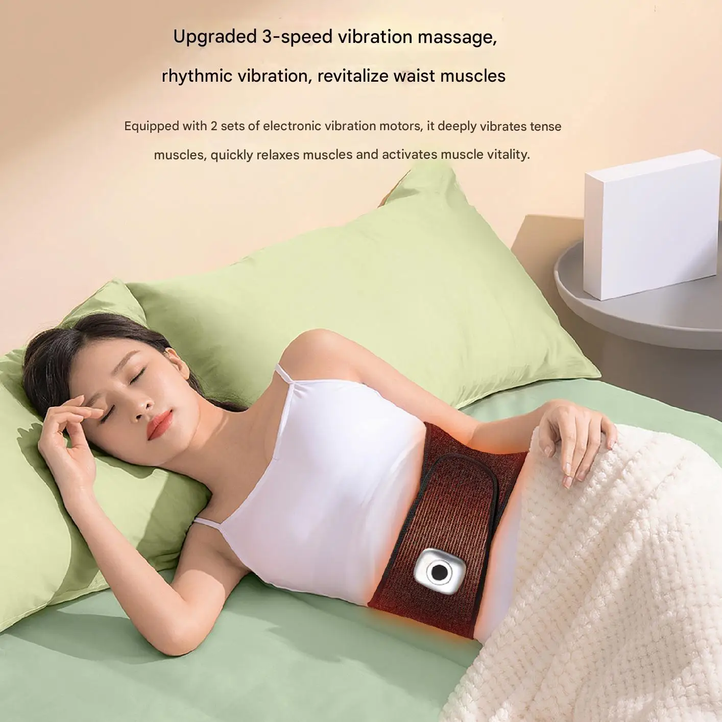 التدفئة حزام تدليك الكهربائية تهتز حزام تدليك قطني مدرب خصر المشكل لتخفيف الآلام الاهتزاز الخصر مدلك قابل للتعديل