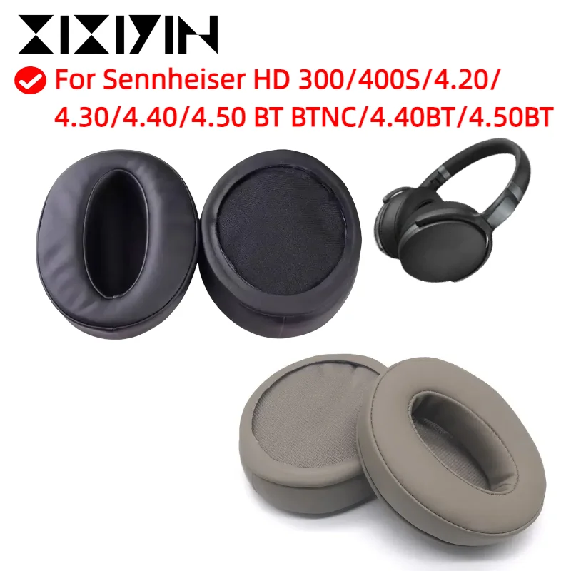 

1Pair Replacement Earpads Foam Ear Pads for Sennheiser HD 300/ 400S/ 4.20/ 4.30/ 4.40/ 4.50 BT BTNC/ 4.40BT/ 4.50BT Headphones
