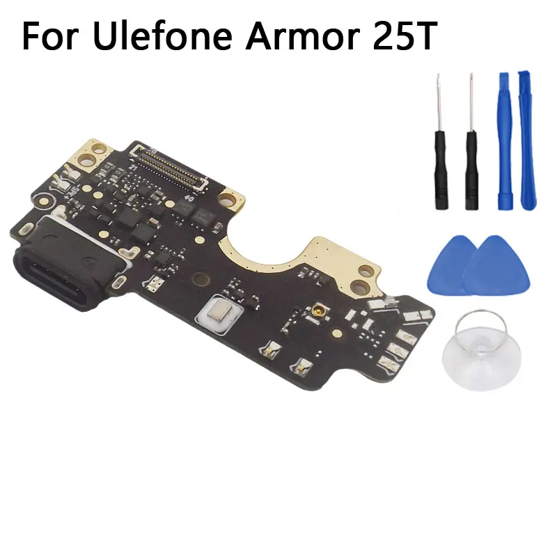 New Original Ulefone Armor 25T USB Board Base Charging Port Board With Microphone Accessories For Ulefone Armor 25T Smart Phone